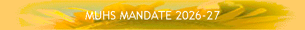 MUHS MANDATE 2026-27